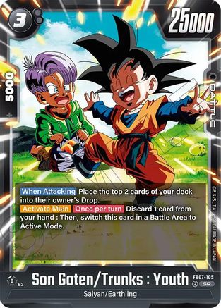 Image of Son Goten/Trunks : Youth (FB07-105) - Wish For Shenron Holofoil