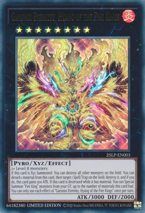 Image of Garunix Eternity, Hyang of the Fire Kings (25LP-EN003) - Limited Pack World Championship 2025 Limited