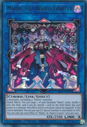 Image of Maliss Q Hearts Crypter (25LP-EN016) - Limited Pack World Championship 2025 Limited