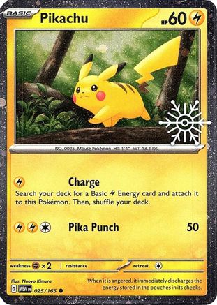 Image of Pikachu 025/165  - Holofoil Miscellaneous Cards & Products - Common