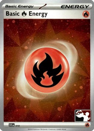 Image of Basic Fire Energy 010  - Holofoil Prize Pack Series Cards - Common