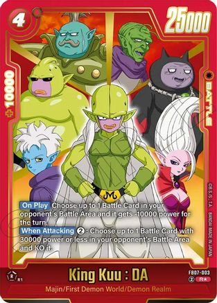 Image of King Kuu : DA (Alternate Art) (FB07-003) - Wish For Shenron Holofoil