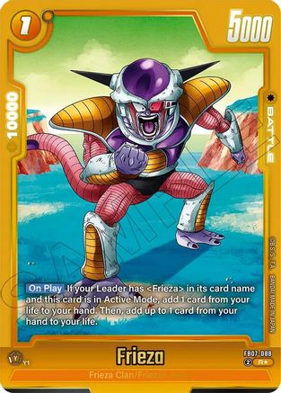 Image of Frieza - FB07-088 (Alternate Art) (FB07-088) - Wish For Shenron Holofoil