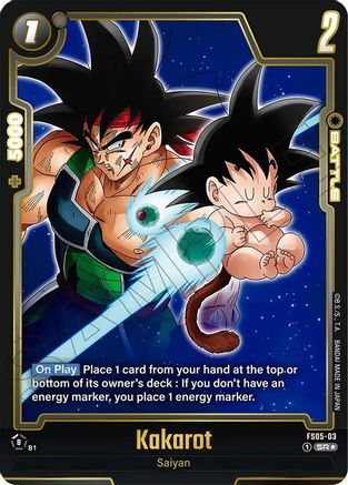 Image of Kakarot (Alternate Art) (FS05-03) - Starter Deck 5 Bardock Alternate Art Reprints Holofoil