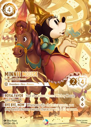 Image of Minnie Mouse - Sweetheart Princess (Iconic) (241/204) - Fabled Holofoil