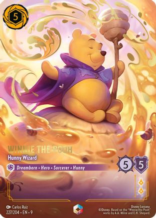 Image of Winnie the Pooh - Hunny Wizard (Enchanted) (227/204) - Fabled Holofoil