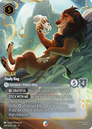 Image of Scar - Finally King (Enchanted) (239/204) - Fabled Holofoil