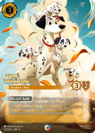 Image of Pongo - Determined Father (Enchanted) (223/204) - Fabled Holofoil