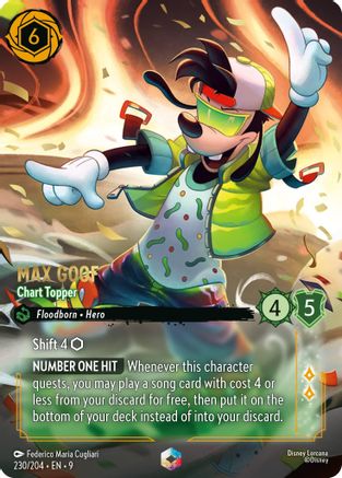 Image of Max Goof - Chart Topper (Enchanted) (230/204) - Fabled Holofoil