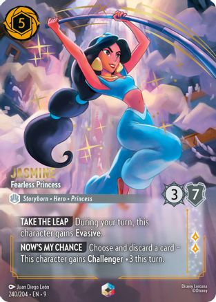 Image of Jasmine - Fearless Princess (Enchanted) (240/204) - Fabled Holofoil