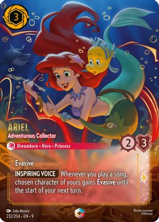 Image of Ariel - Adventurous Collector (Enchanted) (232/204) - Fabled Holofoil