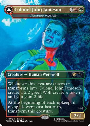 Image of Colonel John Jameson - Huntmaster of the Fells (Borderless) (MEDIA-003) - Media Promos Foil