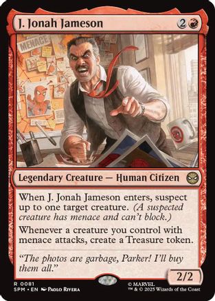 Image of J. Jonah Jameson (SPM-081) - Marvel's Spider-Man Foil