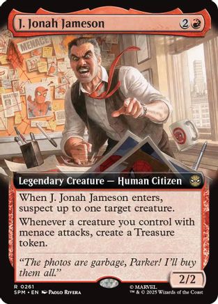 Image of J. Jonah Jameson (Extended Art) (SPM-261) - Marvel's Spider-Man Foil