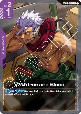 Image of With Iron and Blood (ST05-013) - Starter Deck 05 Iron Bloom