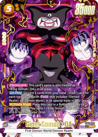Image of Giant Gomah : DA (Alternate Art) (FB07-083) - Wish For Shenron Holofoil