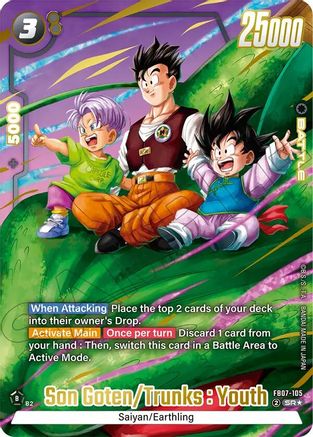 Image of Son Goten/Trunks : Youth (Alternate Art) (FB07-105) - Wish For Shenron Holofoil