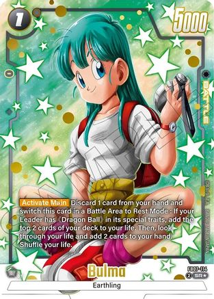 Image of Bulma - FB07-114 (Alternate Art) (FB07-114) - Wish For Shenron Holofoil