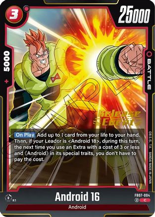 Image of Android 16 (FB07-004) - Wish For Shenron Release Event Cards