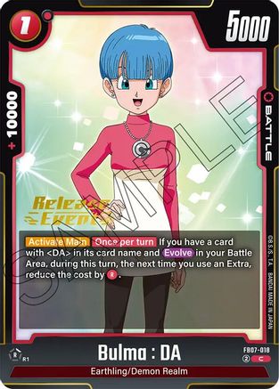 Image of Bulma : DA (FB07-018) - Wish For Shenron Release Event Cards