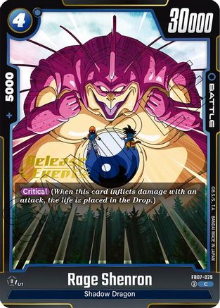 Image of Rage Shenron - FB07-029 (FB07-029) - Wish For Shenron Release Event Cards