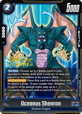 Image of Oceanus Shenron - FB07-042 (FB07-042) - Wish For Shenron Release Event Cards