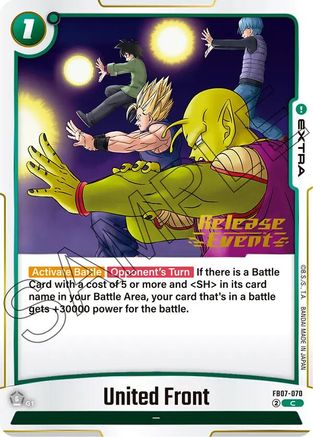 Image of United Front (FB07-070) - Wish For Shenron Release Event Cards
