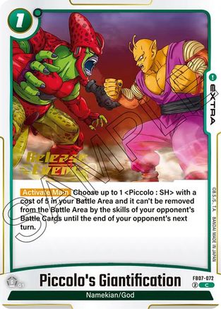 Image of Piccolo's Giantification (FB07-072) - Wish For Shenron Release Event Cards