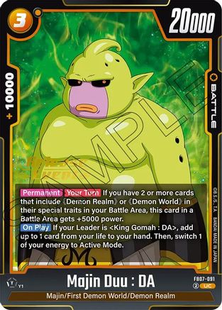 Image of Majin Duu : DA (FB07-091) - Wish For Shenron Release Event Cards