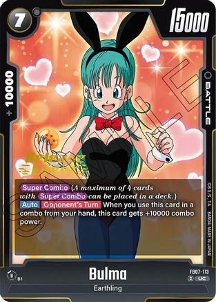 Image of Bulma - FB07-113 (FB07-113) - Wish For Shenron Release Event Cards
