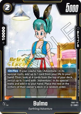 Image of Bulma - FB07-115 (FB07-115) - Wish For Shenron Release Event Cards