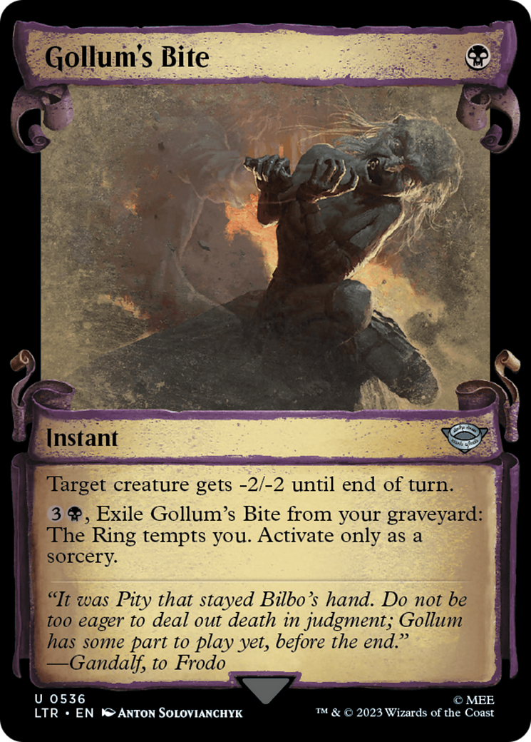 Image of Gollum's Bite (Showcase Scrolls) (LTR-536) - The Lord of the Rings: Tales of Middle-earth: (Showcase)