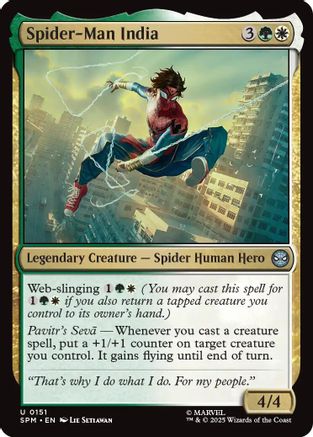 Image of Spider-Man India (SPM-151) - Marvel's Spider-Man Foil