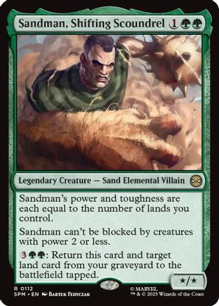 Image of Sandman, Shifting Scoundrel (SPM-112) - Marvel's Spider-Man Foil