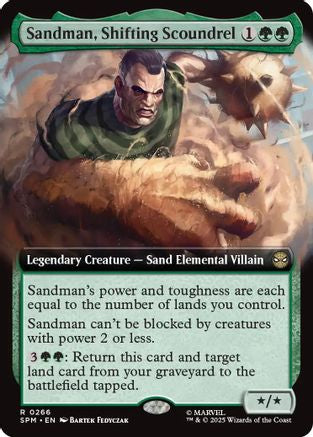 Image of Sandman, Shifting Scoundrel (Extended Art) (SPM-266) - Marvel's Spider-Man Foil