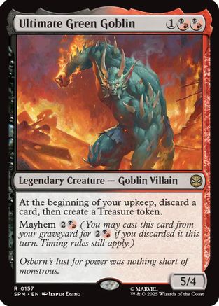 Image of Ultimate Green Goblin (SPM-157) - Marvel's Spider-Man Foil