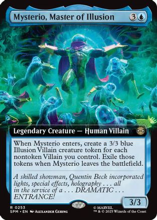 Image of Mysterio, Master of Illusion (Extended Art) (SPM-253) - Marvel's Spider-Man Foil