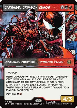 Image of Carnage, Crimson Chaos (Borderless) (SPM-227) - Marvel's Spider-Man