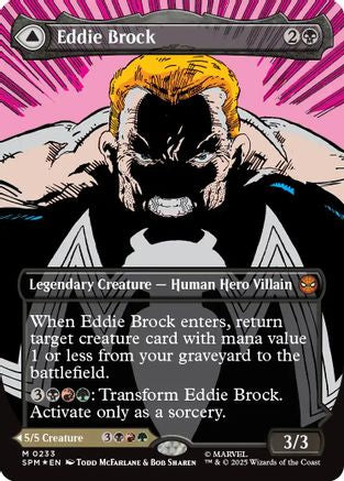 Image of Eddie Brock (0233) (Borderless) (SPM-233) - Marvel's Spider-Man Foil