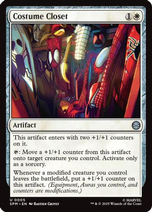 Image of Costume Closet (SPM-005) - Marvel's Spider-Man Foil