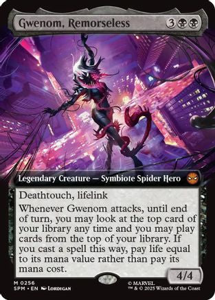 Image of Gwenom, Remorseless (Extended Art) (SPM-256) - Marvel's Spider-Man Foil