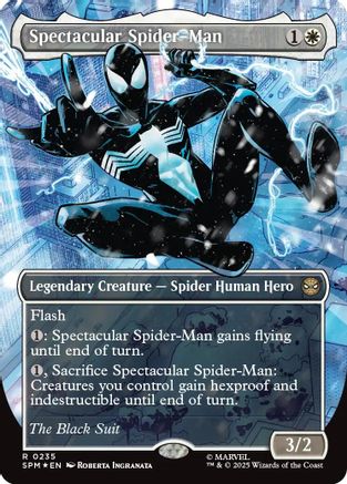 Image of Spectacular Spider-Man (0235) (Borderless) (Textured Foil) (SPM-235) - Marvel's Spider-Man Foil
