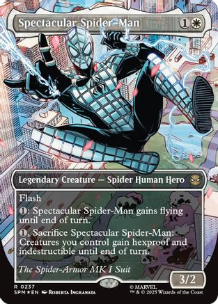 Image of Spectacular Spider-Man (0237) (Borderless) (Textured Foil) (SPM-237) - Marvel's Spider-Man Foil