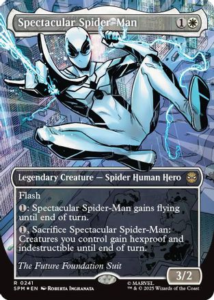Image of Spectacular Spider-Man (0241) (Borderless) (Textured Foil) (SPM-241) - Marvel's Spider-Man Foil