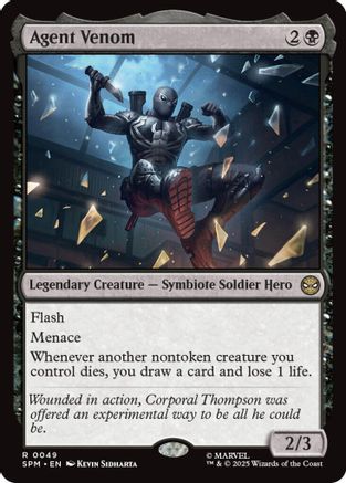 Image of Agent Venom (SPM-049) - Marvel's Spider-Man Foil