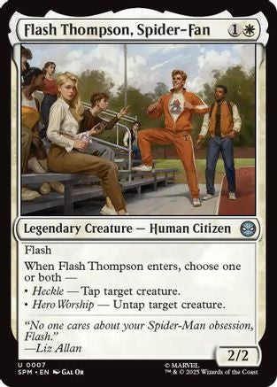 Image of Flash Thompson, Spider-Fan (SPM-007) - Marvel's Spider-Man Foil