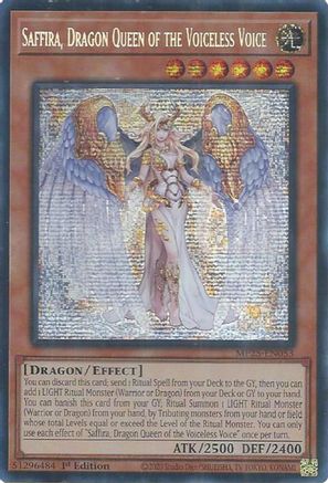 Image of Saffira, Dragon Queen of the Voiceless Voice (MP25-EN053) - 2025 Mega-Pack 1st Edition