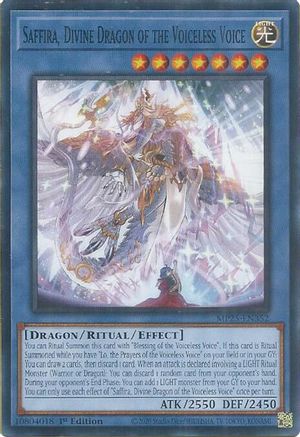 Image of Saffira, Divine Dragon of the Voiceless Voice (MP25-EN352) - 2025 Mega-Pack 1st Edition