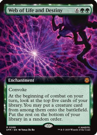Image of Web of Life and Destiny (Extended Art) (SPM-268) - Marvel's Spider-Man Foil