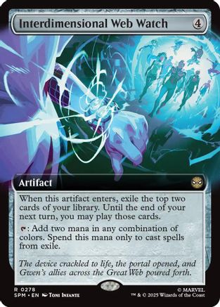 Image of Interdimensional Web Watch (Extended Art) (SPM-278) - Marvel's Spider-Man Foil